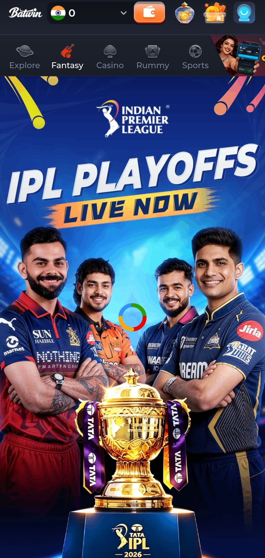 Batwin Game app — play and win real money in India