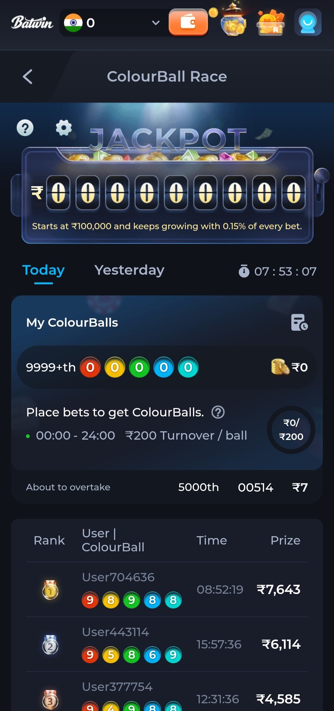 Batwin Game wallet and UPI withdrawal